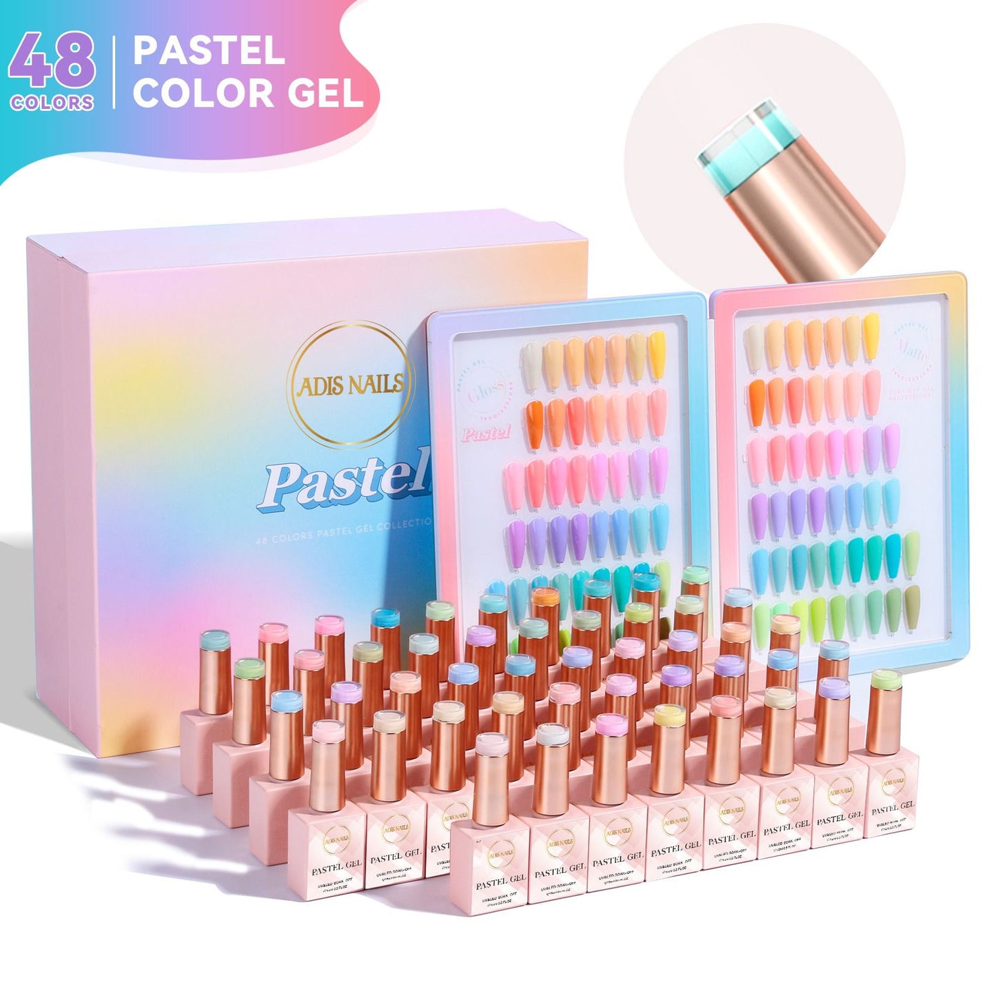 48 Colors Pastel Gel Collection